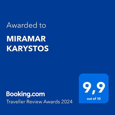 Miramar Karystos Aparthotel Kültér fotó